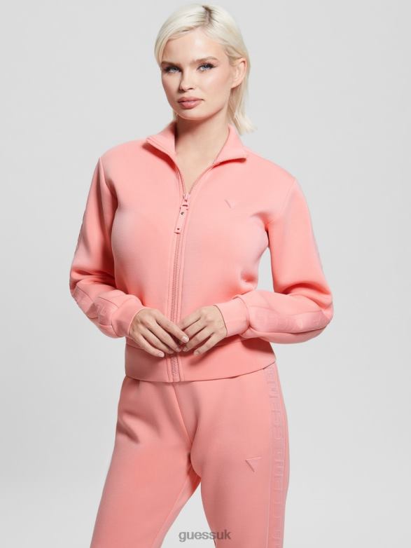 GUESS Women Eco Allie Scuba Sweatshirt Scattered Petals Apparel V28V61815