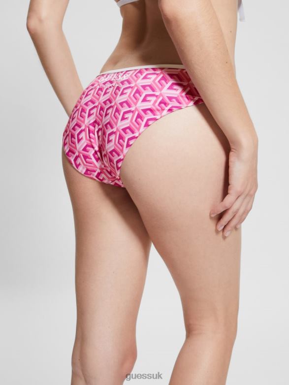 GUESS Women G-Cube Sporty Chic Bikini Bottom G Cube Heartache Apparel V28V62558
