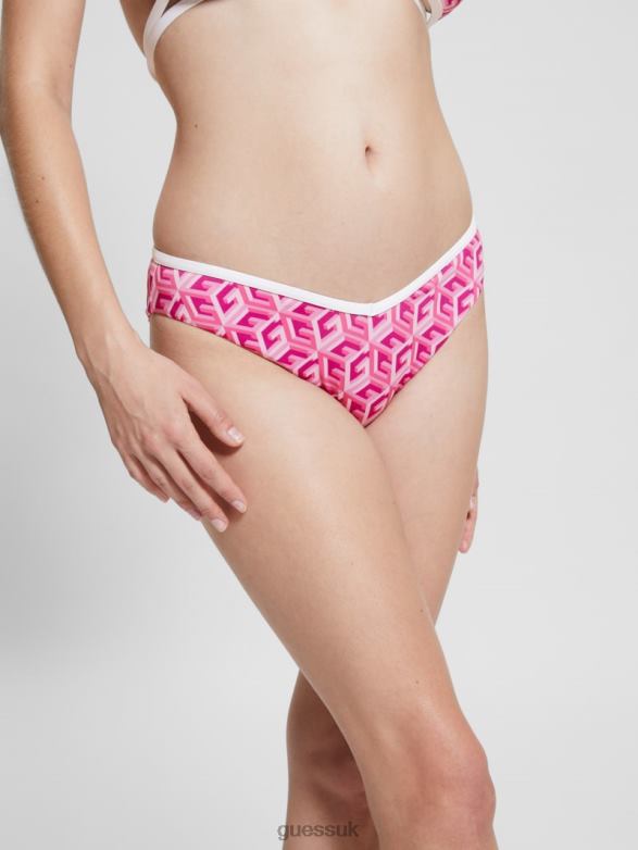 GUESS Women G-Cube Sporty Chic Bikini Bottom G Cube Heartache Apparel V28V62558