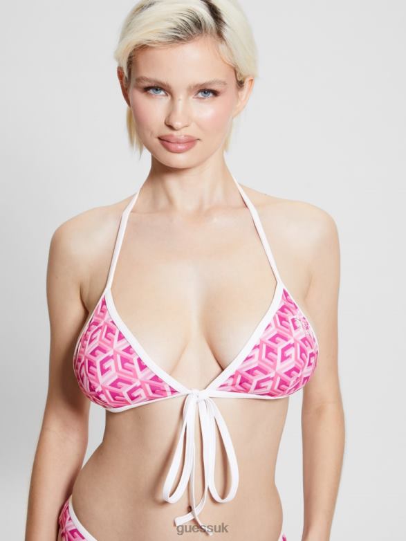GUESS Women G-Cube Sporty Chic Bikini Top G Cube Heartache Apparel V28V62557