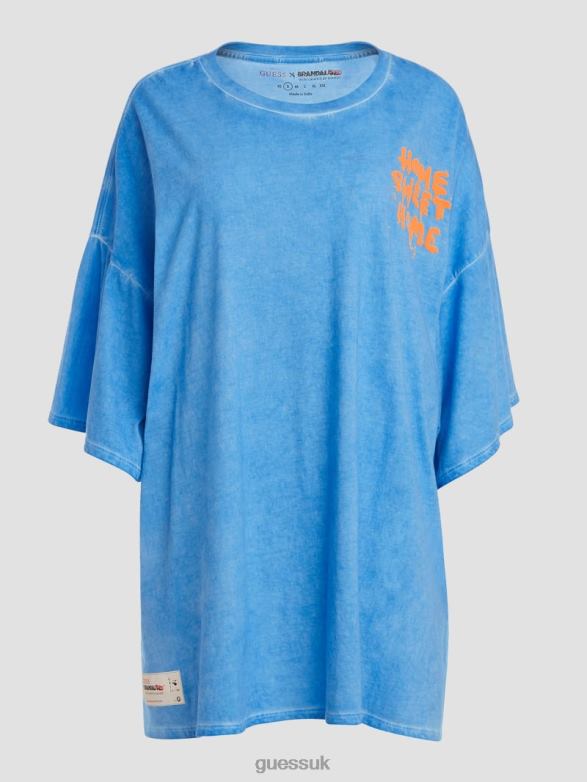 GUESS Women Home Sweet Home Lounge Tee Morning Glory Multi Apparel V28V61034