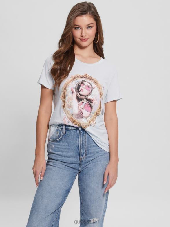 GUESS Women Lipstick Mirror Tee Fresh Air Apparel V28V61497