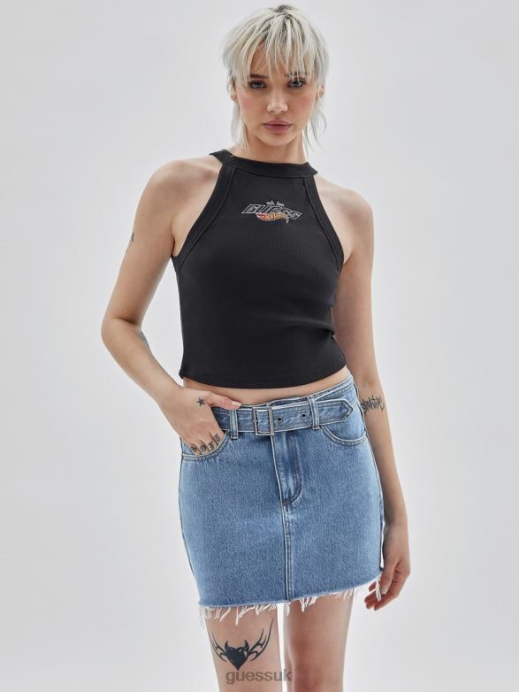 GUESS Women Originals x Hot Wheels Logo Tank Black Apparel V28V61340