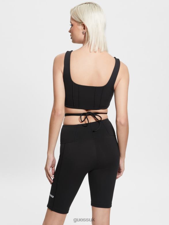 GUESS Women Brigit Active Top Black Apparel V28V61489