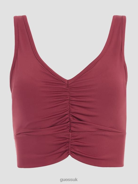 GUESS Women Eco Elise Active Top Purple Petal Apparel V28V61611