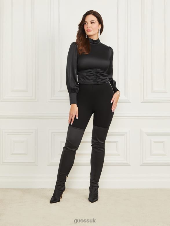GUESS Women Libertine Top Black Apparel V28V61632