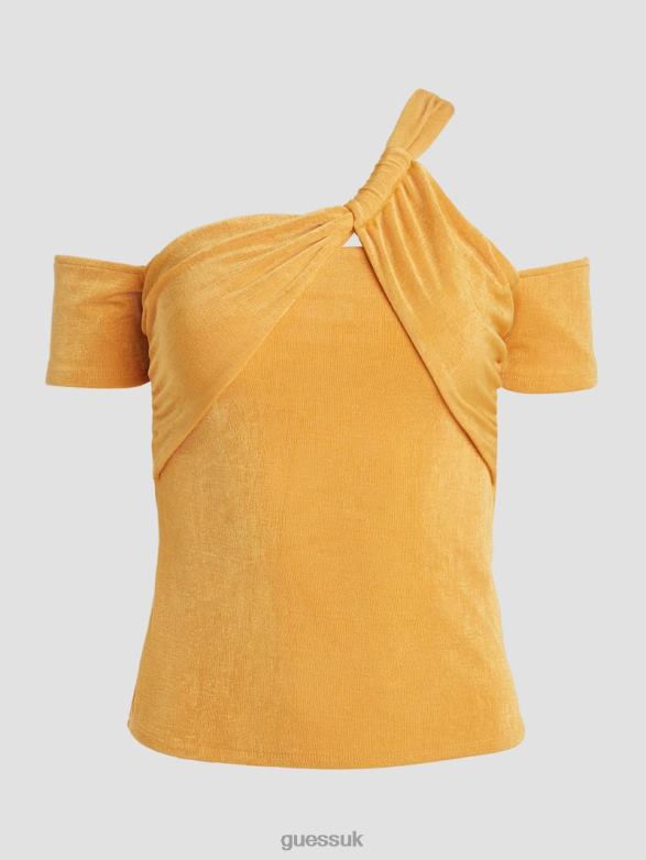 GUESS Women Malori Twisted Strap Top Sunstone Apparel V28V61261