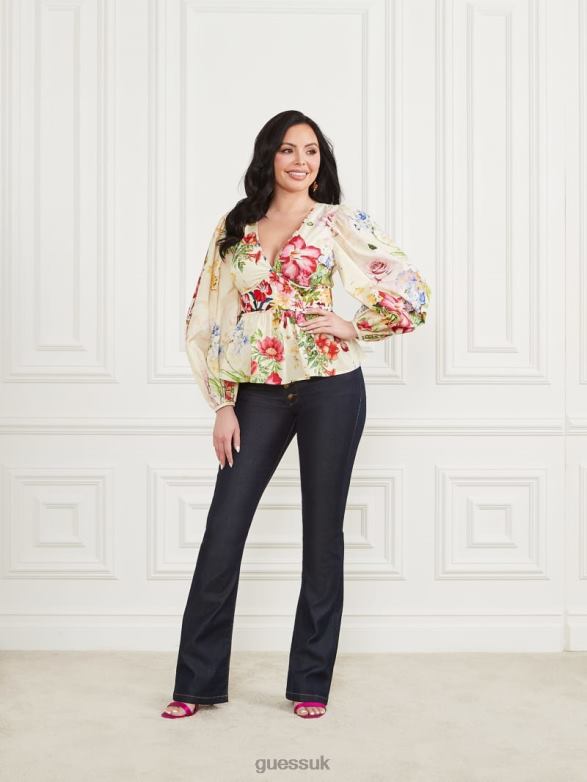 GUESS Women Mira Top Glorious Garden Ao Apparel V28V61401