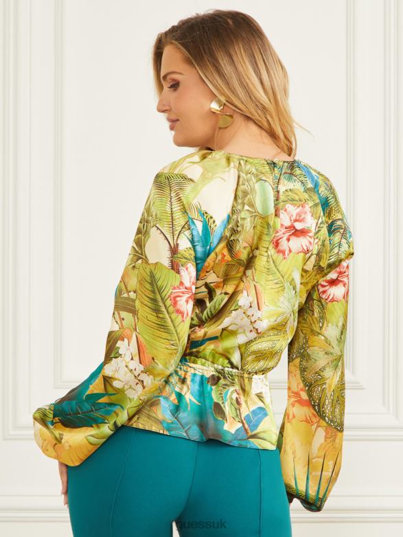 GUESS Women Paige Top Sanctuary Print Apparel V28V61395