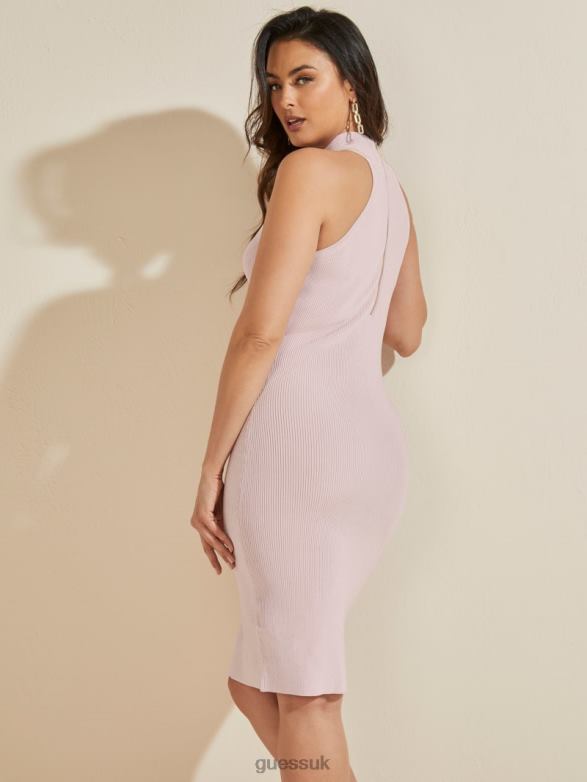 GUESS Women Adley Sweater Dress Lilac Mist Apparel V28V6753