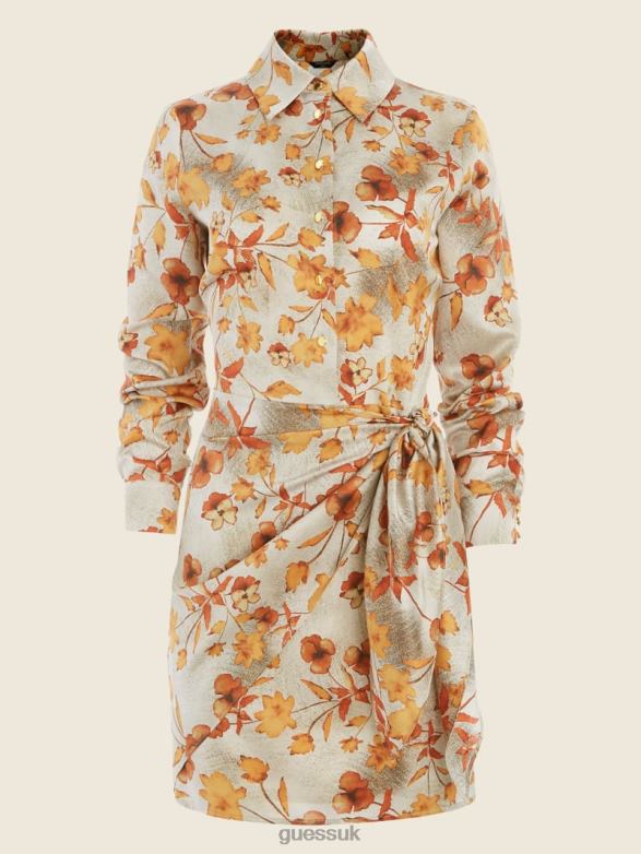 GUESS Women Autumn Dusk Dress Autumn Dusk Print Apparel V28V6825