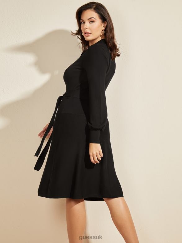 GUESS Women Brooklyn Sweater Dress Black Apparel V28V6847