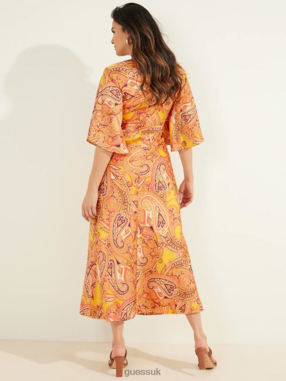 GUESS Women Cabo Paisley Dress Cabo Paisley Apparel V28V6599