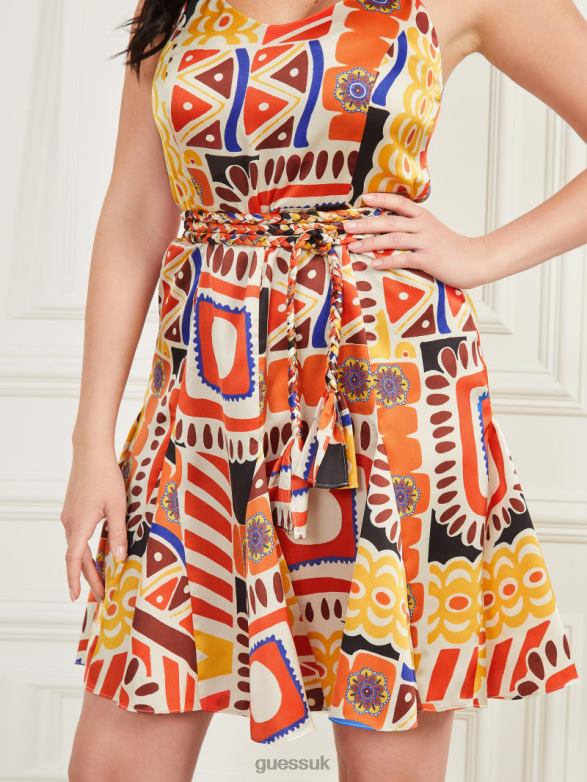 GUESS Women Carnivale Printed Dress Carnivale Print Apparel V28V6440