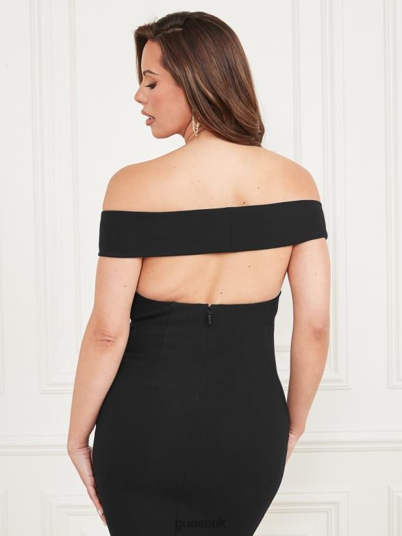 GUESS Women Dahlia Off-the-Shoulder Dress Black Apparel V28V6580