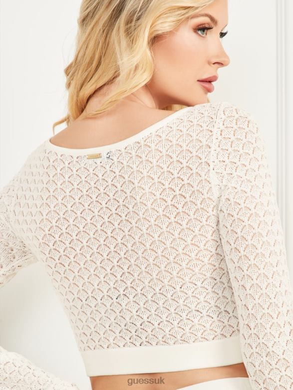 GUESS Women Flor Two-Piece Set Pale Pearl Apparel V28V6521