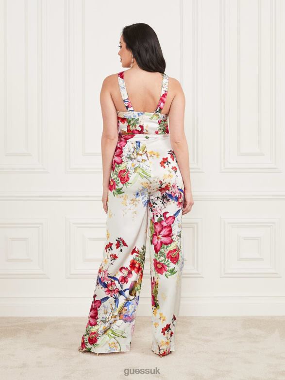 GUESS Women Glorious Floral Jumpsuit Glorious Garden Ao Apparel V28V6511