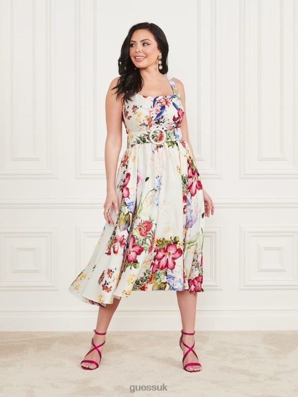 GUESS Women Glorious Maxi Garden Dress Glorious Garden Ao Apparel V28V6368