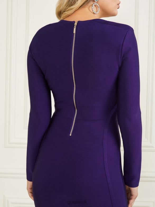 GUESS Women Kagan Bandage Dress Satellite Purple Apparel V28V6799