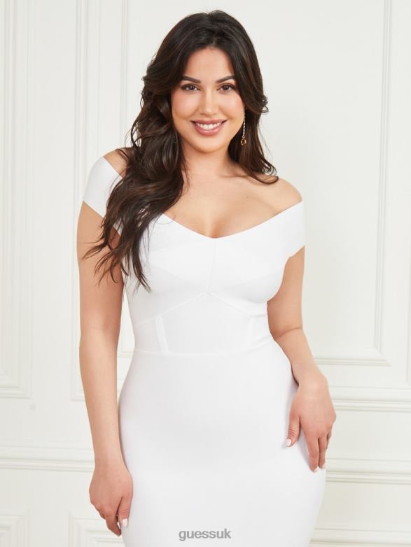 GUESS Women Rachel Bandage Dress Blanc Pur Apparel V28V6410