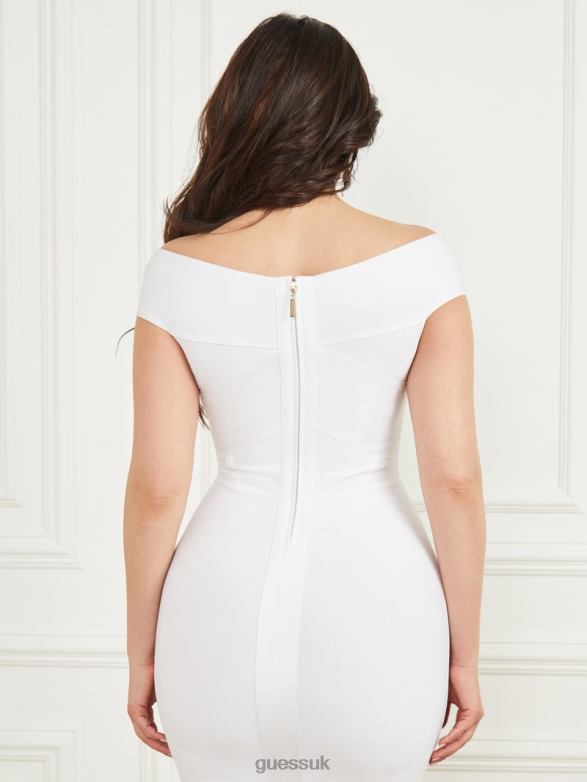 GUESS Women Rachel Bandage Dress Blanc Pur Apparel V28V6410