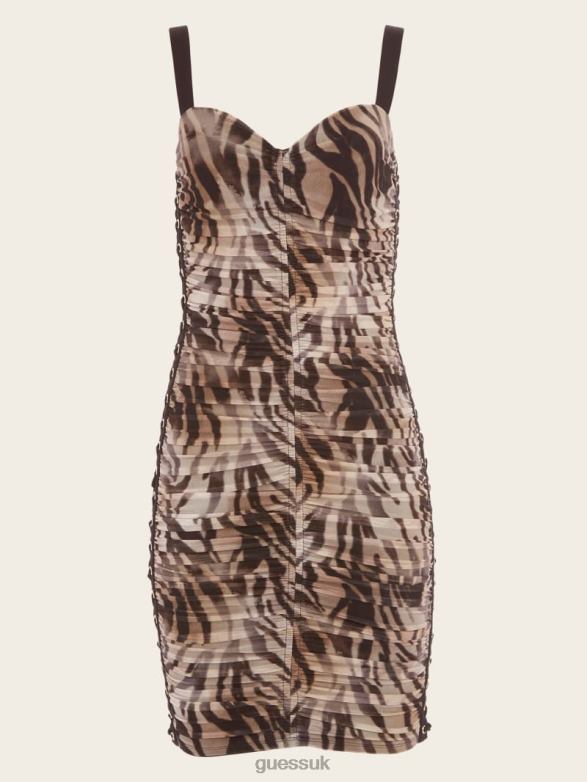 GUESS Women Smoke and Mirrors Corset Dress Smoke And Mirrors Print Apparel V28V6705