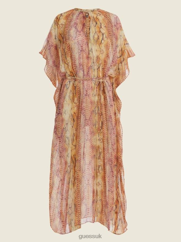 GUESS Women Sonora Caftan Dress Sonora Skin Apparel V28V6797