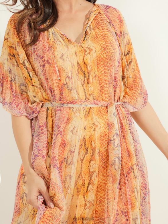 GUESS Women Sonora Caftan Dress Sonora Skin Apparel V28V6797