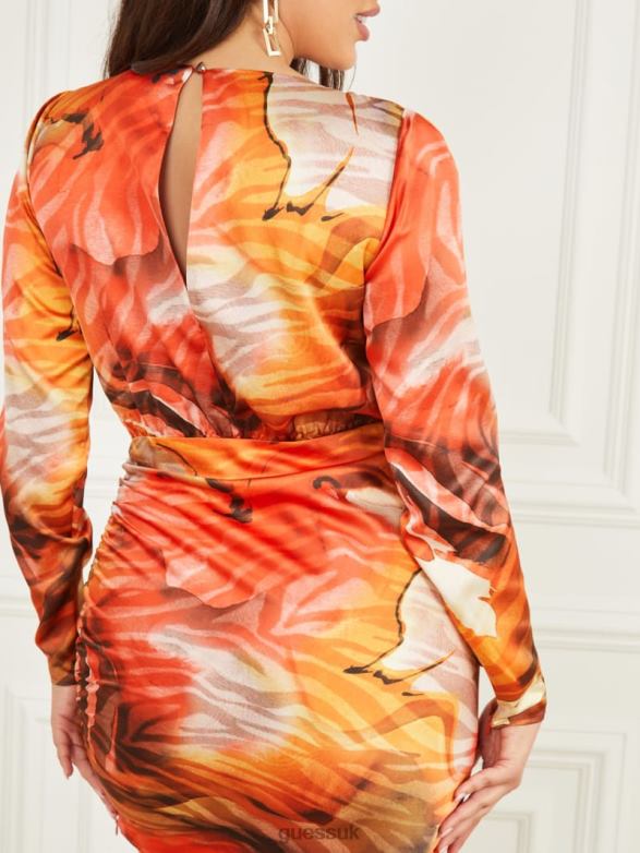 GUESS Women Starlight Printed Dress Dreamer Print Apparel V28V6701