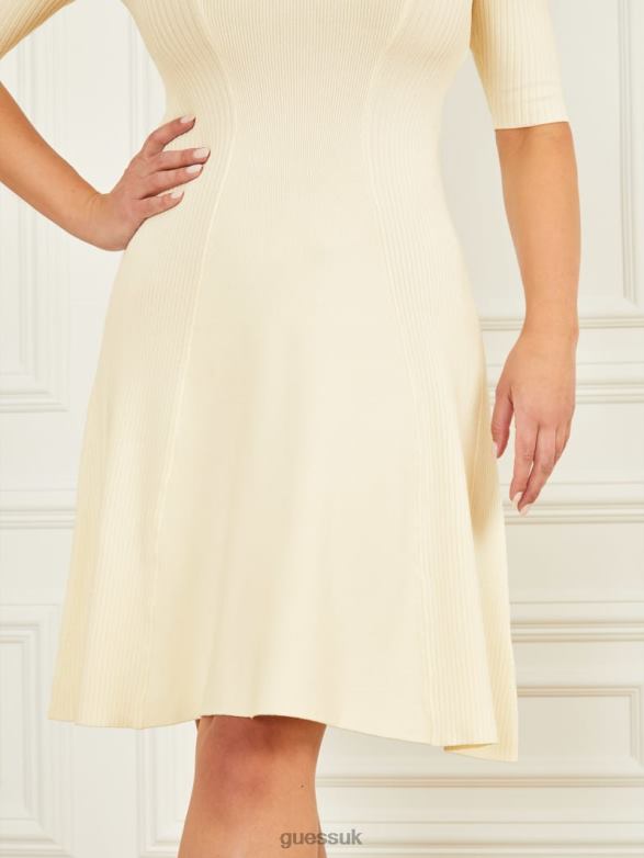 GUESS Women Tessa Cold-Shoulder Sweater Dress Sandy Shore Apparel V28V6640