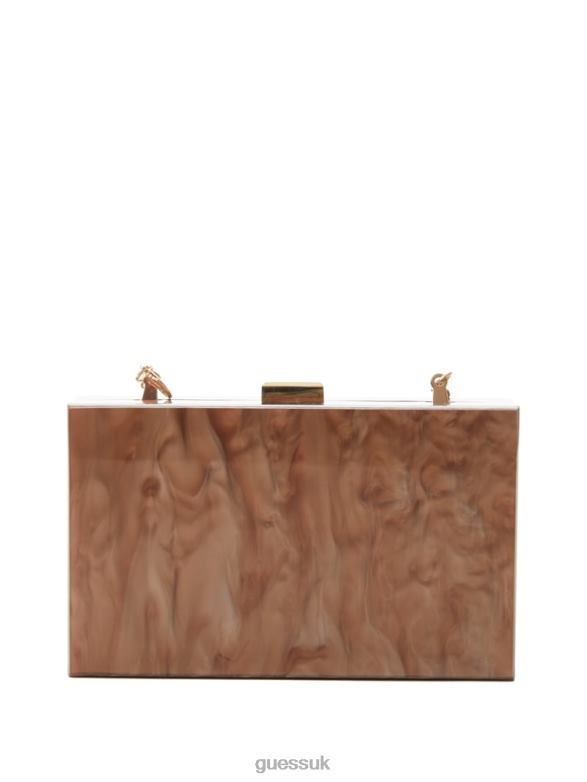 GUESS Women Checkered Ginger Lucite Clutch Ginger Bags V28V62820
