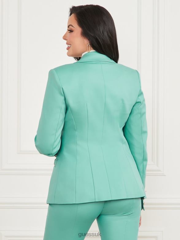 GUESS Women Franca Blazer Vintage Sky Apparel V28V61811