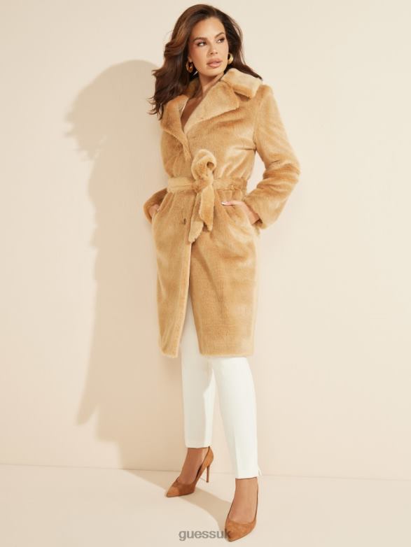 GUESS Women Jane Coat Nudist Apparel V28V61858