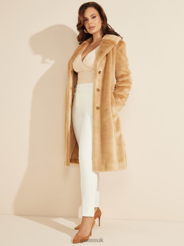 GUESS Women Jane Coat Nudist Apparel V28V61858