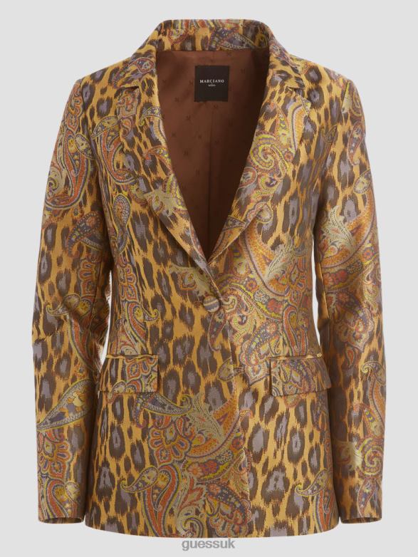 GUESS Women Phoenix Rising Jacquard Blazer Phoenix Rising Jacquard Apparel V28V61878