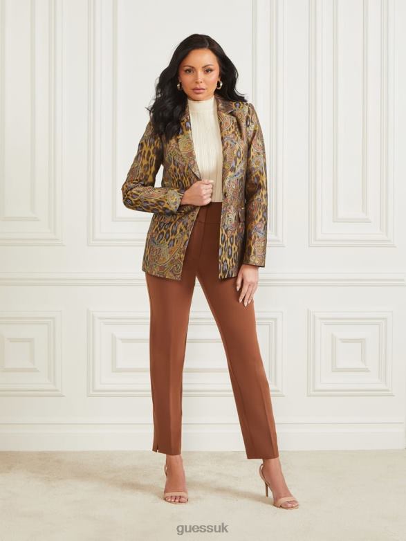 GUESS Women Phoenix Rising Jacquard Blazer Phoenix Rising Jacquard Apparel V28V61878