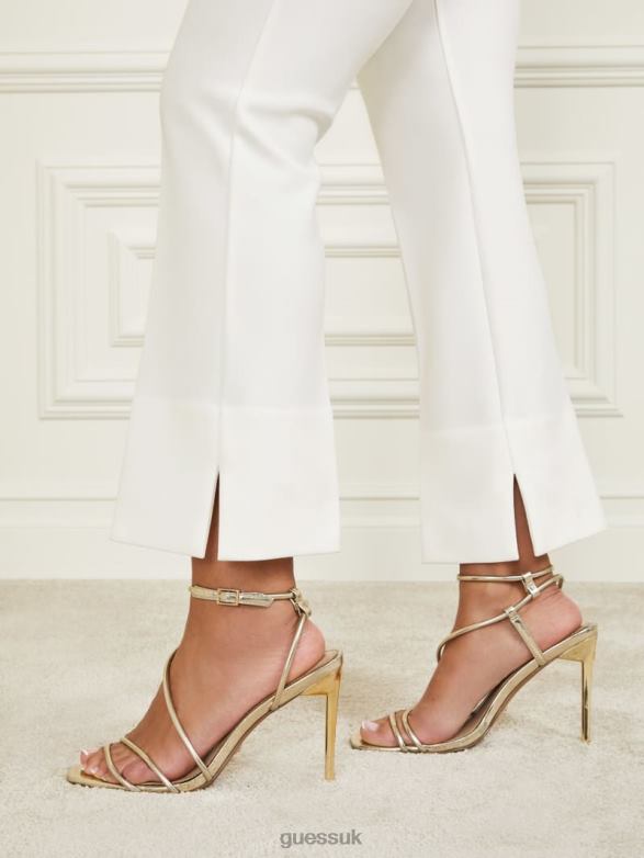 GUESS Women Braxton Pant Pale Pearl Apparel V28V62131
