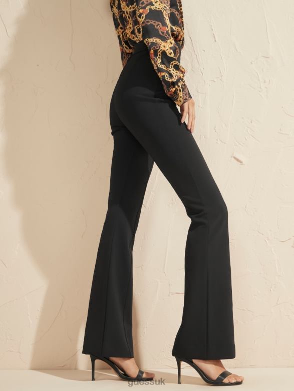 GUESS Women Chloe Flared Pant Black Apparel V28V62123