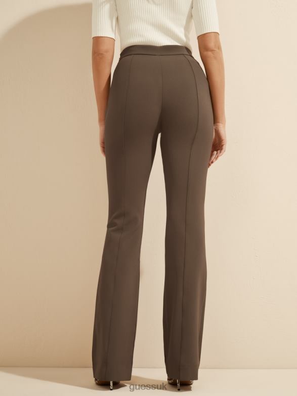 GUESS Women Chloe Flared Pant Cocopop Apparel V28V62179