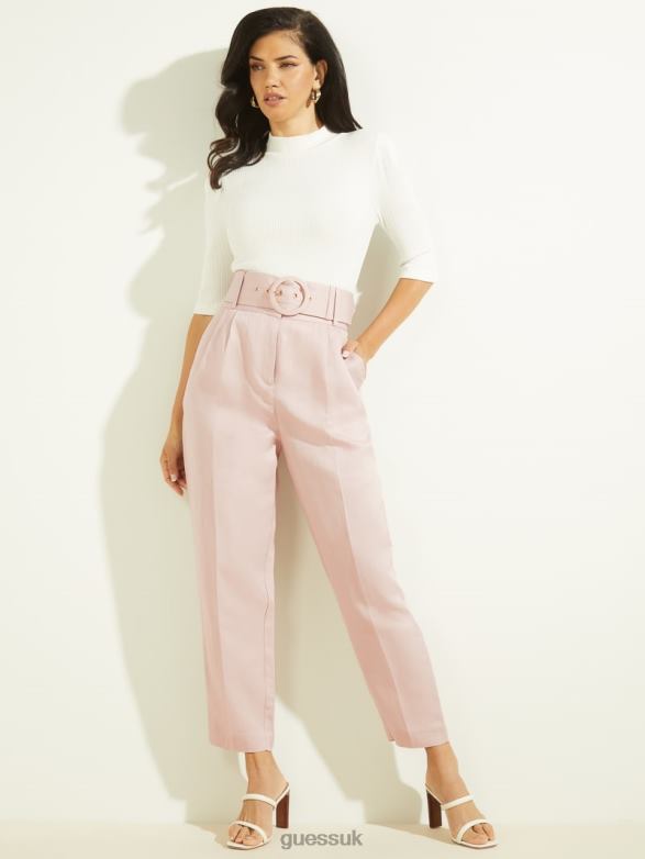 GUESS Women Eco Hailey Pant Lilac Mist Apparel V28V62234