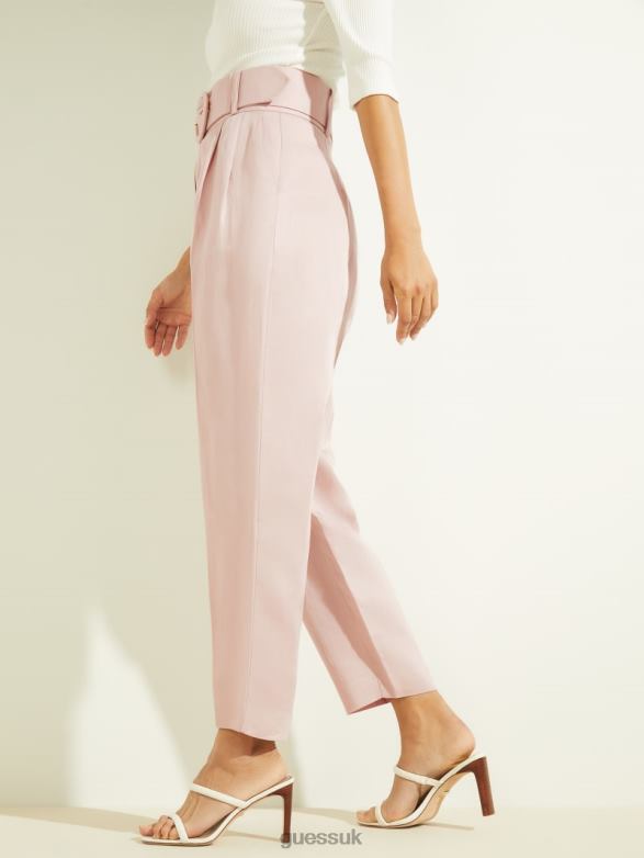 GUESS Women Eco Hailey Pant Lilac Mist Apparel V28V62234