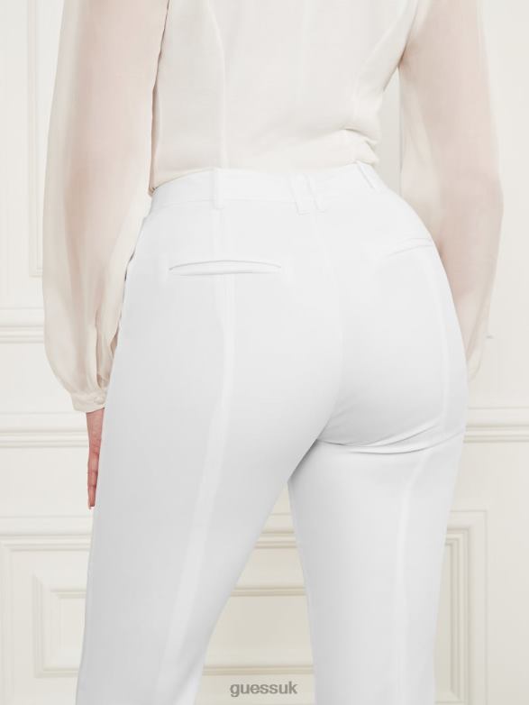 GUESS Women Franca Flared Pant Pale Pearl Apparel V28V62136