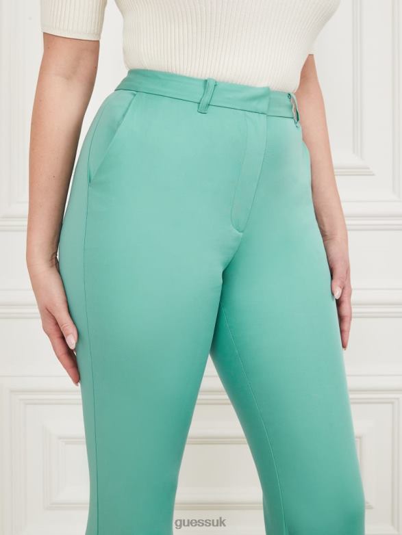 GUESS Women Franca Flared Pant Vintage Sky Apparel V28V62073