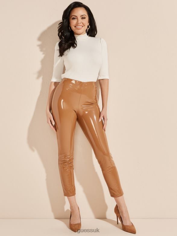 GUESS Women Harlow Pant Rust Brown Apparel V28V62155
