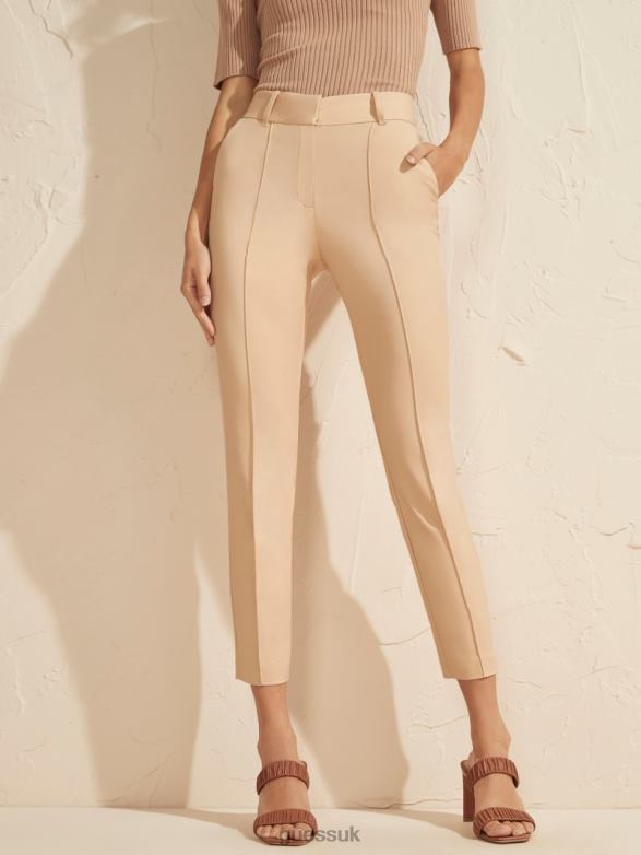 GUESS Women Hollywood Chino Pant Neutral Ivory Apparel V28V62145