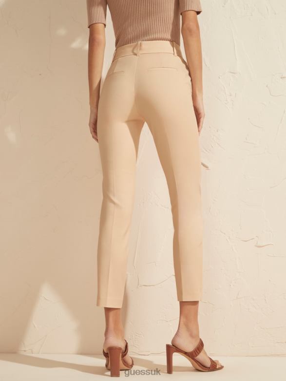 GUESS Women Hollywood Chino Pant Neutral Ivory Apparel V28V62145
