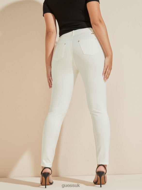 GUESS Women Hollywood Skinny Pant Pale Pearl Apparel V28V62112