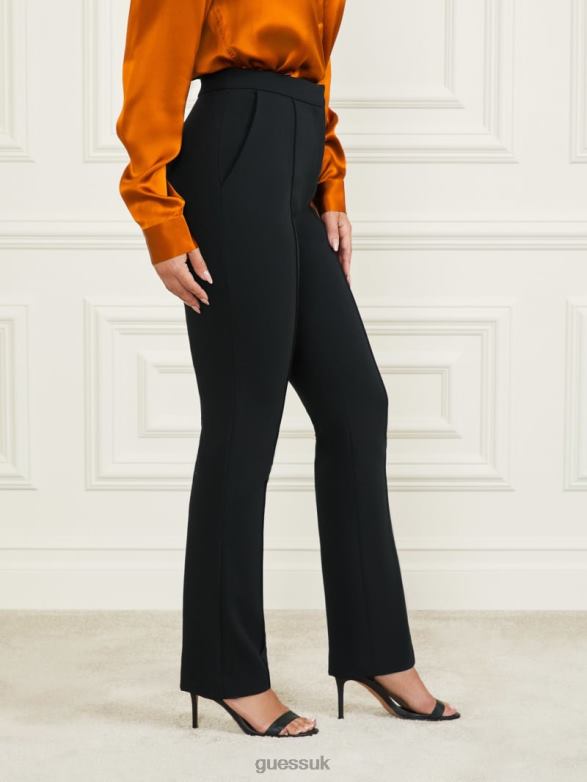 GUESS Women Logan Straight Leg Pant Black Apparel V28V62128
