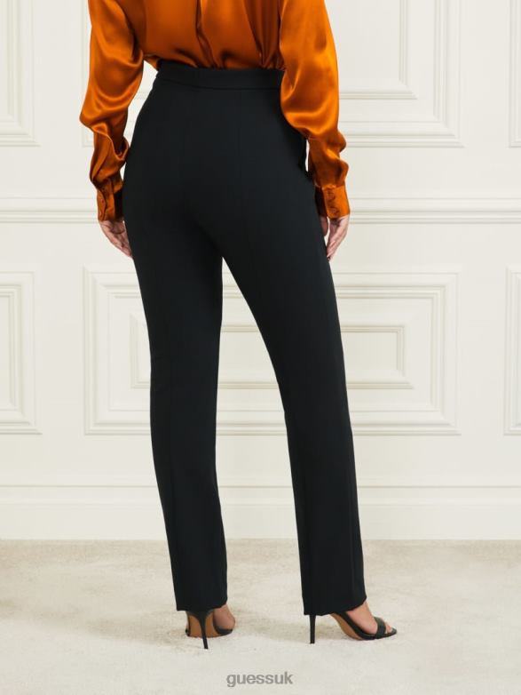 GUESS Women Logan Straight Leg Pant Black Apparel V28V62128
