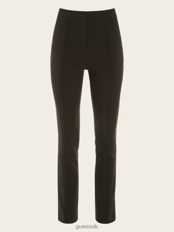 GUESS Women Logan Straight Leg Pant Dark Roast Apparel V28V62319